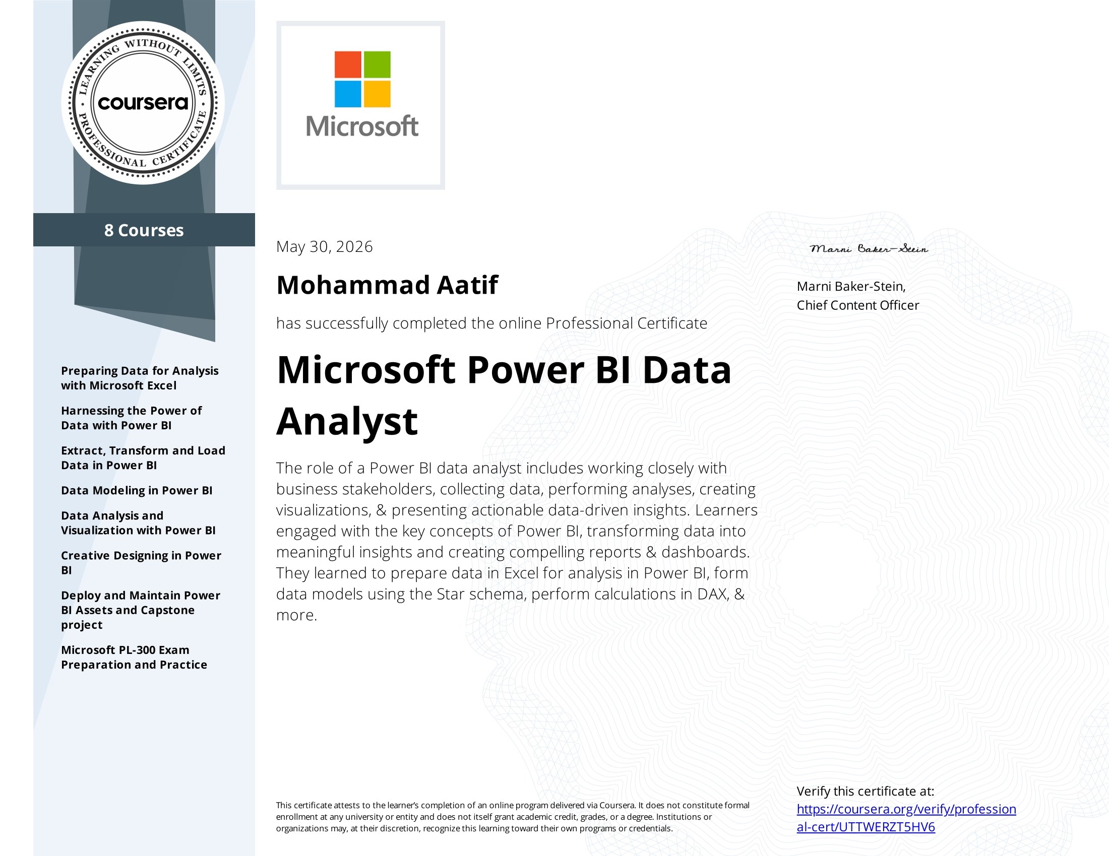 Microsoft Power BI Data Analyst – Microsoft